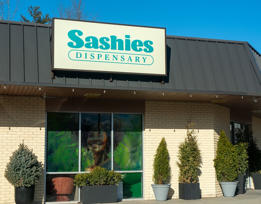 Storefront of Sashies Dispensary in Ballston Spa, NY (larger image)